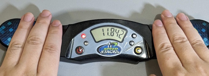 Speedstack timer - stop the timer by two hands